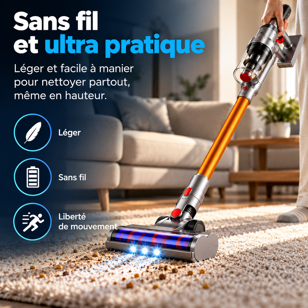 Aspirateur Balai Sans Fil i10